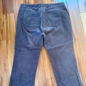 Women's Talbots Corduroy Curvy Pants Brown Size 18w
